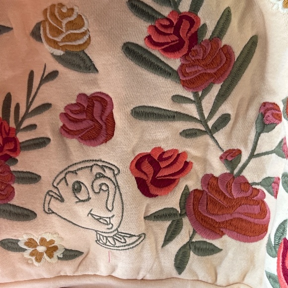 Her Universe Belle Beauty and the Beast Floral Crewneck Sweater Disney Princess - Picture 6 of 9